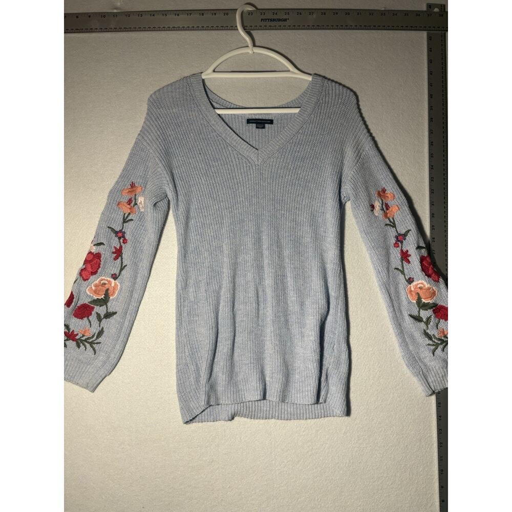 American Eagle Outfitters Women’s Floral Cotton Sweater Size XS